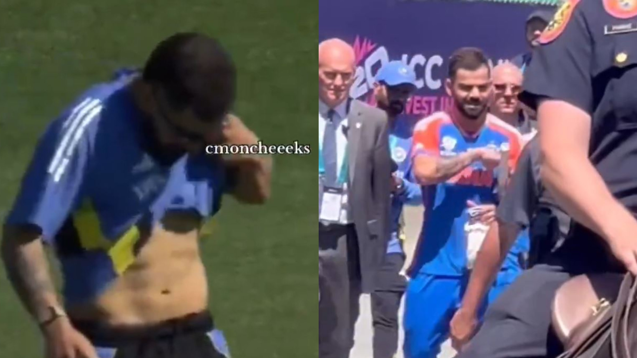 T20 World Cup 2024: WATCH- Virat Kohli flaunts his six-pack abs; India batter provided top-level security