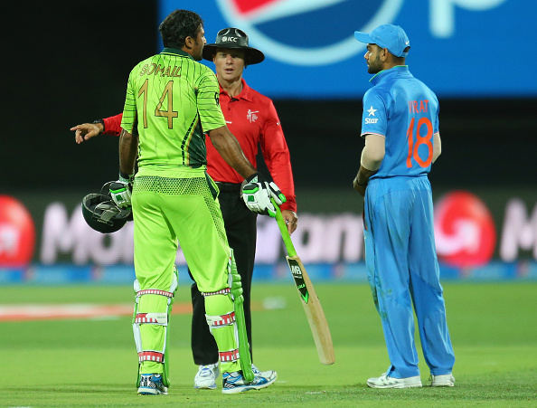 Sohail and Virat had an altercation during the 2015 World Cup encounter in Adelaide | Getty