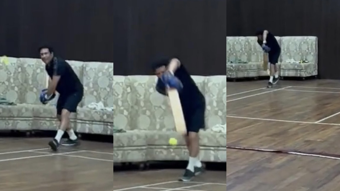 WATCH - Sachin Tendulkar plays glorious shots during indoor net session