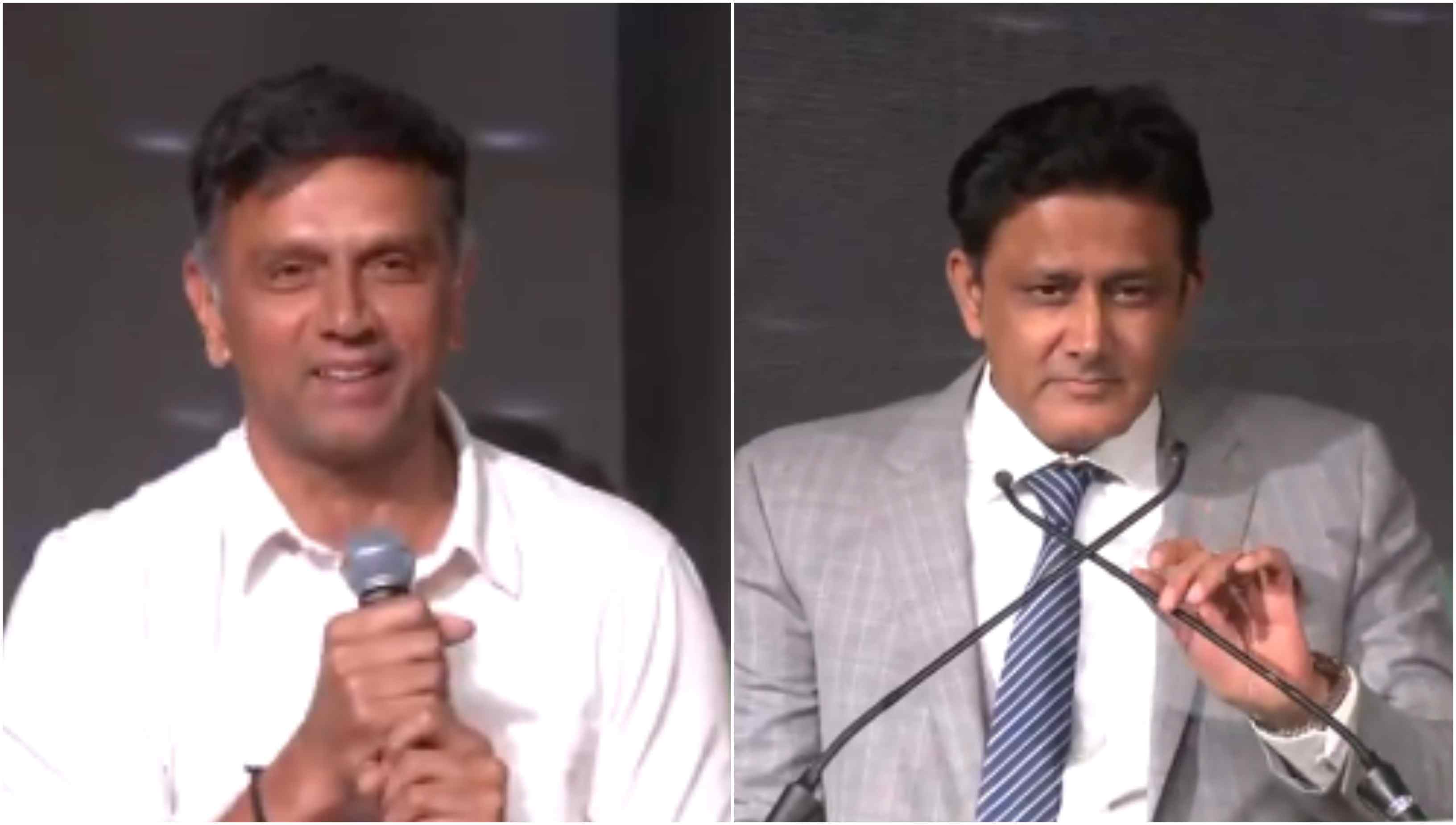 Rahul Dravid and Anil Kumble | ANI/Screengrabs