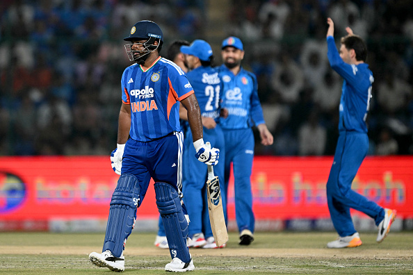 Sanju Samson made 10 runs in 8 balls in first T20I against Afghanistan | Getty