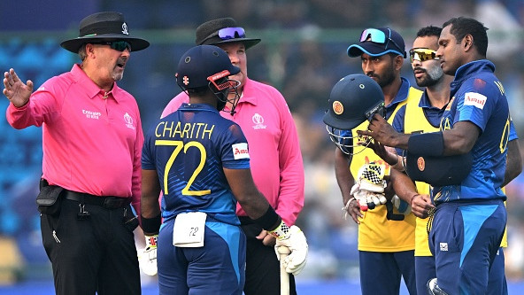 CWC 2023: Umpires warned Angelo Mathews about timed out threat before helmet malfunction – Report