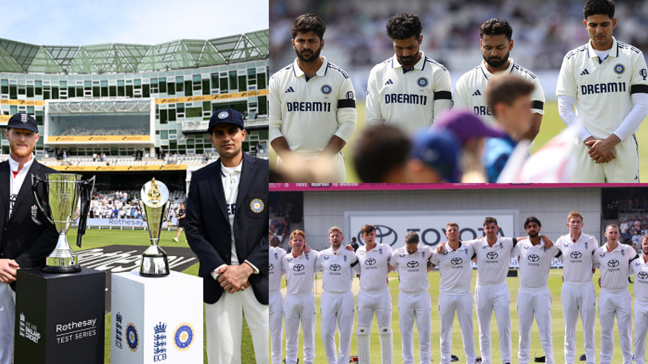 ENG v IND 2025: WATCH- Indian and England teams observe silence, wear black armbands in tribute to Air India plane crash victims