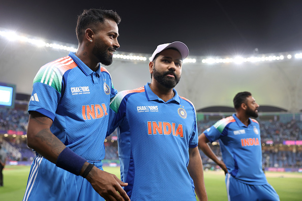Hardik Pandya and Rohit Sharma | Getty