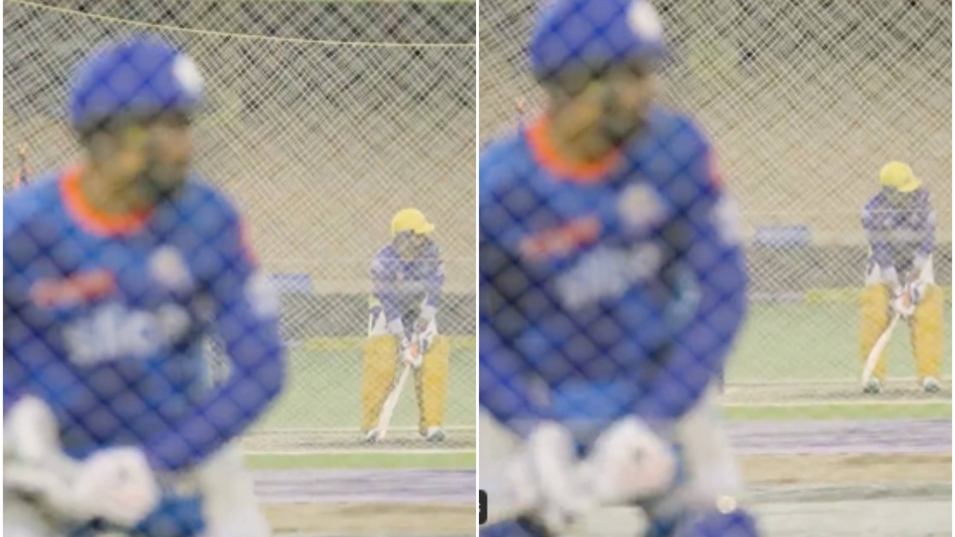 IPL 2023: WATCH – MS Dhoni, Rohit Sharma spotted practicing in adjacent nets on the eve of CSK-MI clash