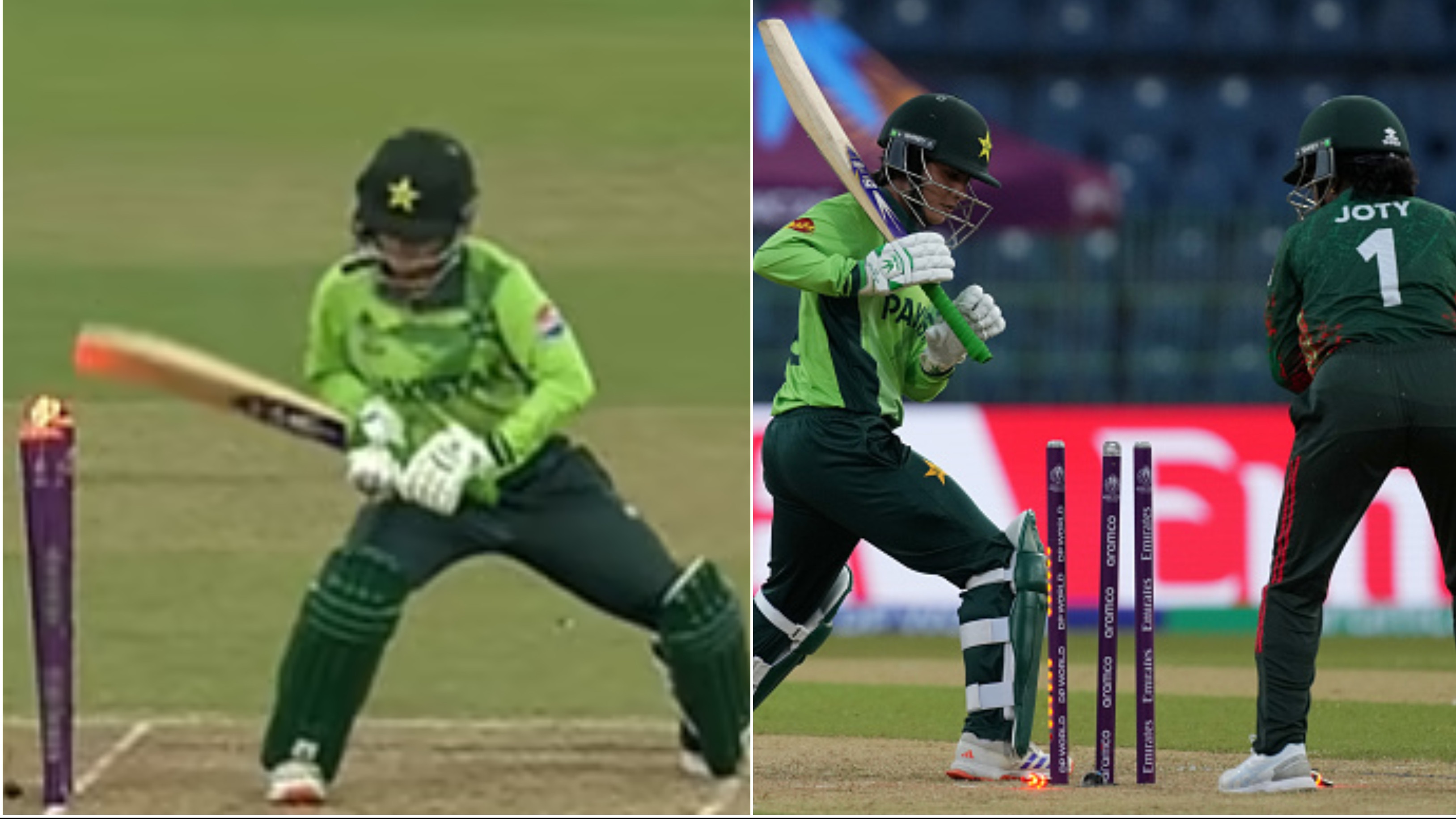 WATCH: Pakistan’s Nashra Sandhu suffers bizarre hit-wicket dismissal during Women's World Cup match vs Bangladesh
