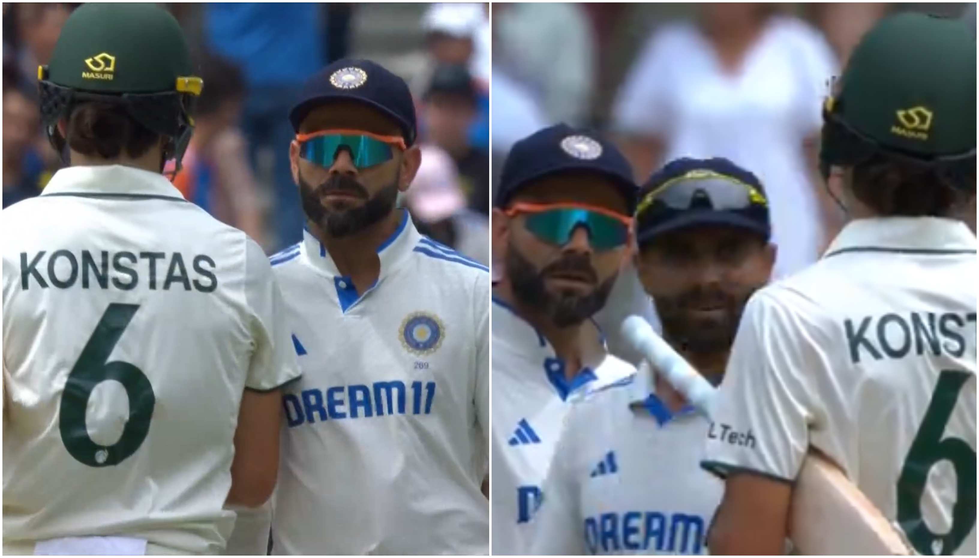 Virat Kohli and Sam Konstas | X