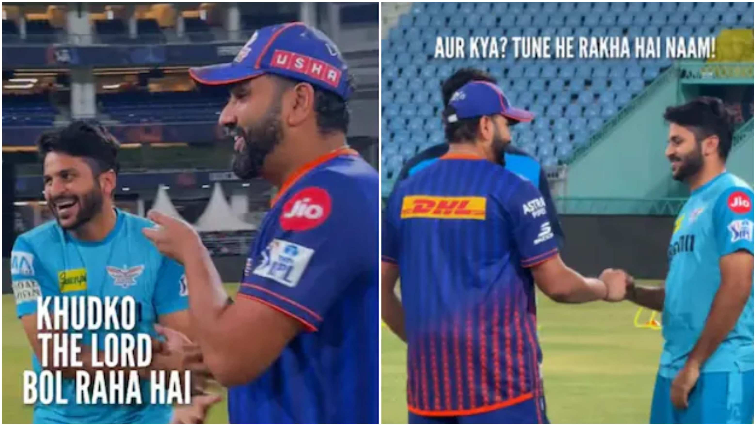 IPL 2025: WATCH – “Khudko Lord bol raha hain,” Rohit Sharma engages in banter with Shardul Thakur ahead of MI-LSG clash