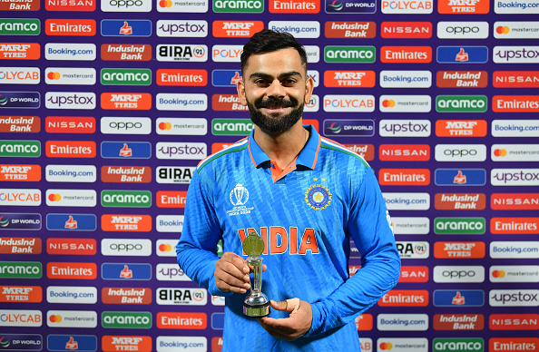 Virat Kohli won the Player of the Match award for 101* on his 35th birthday | Getty