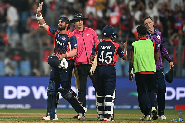 Nepal defeated Scotland by seven wickets | Getty