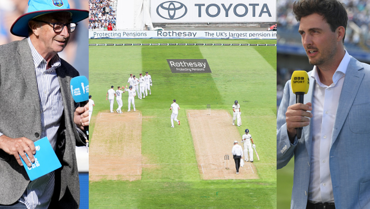 Lloyd and Finn discussed the shortened boundary ropes at Edgbaston | Getty