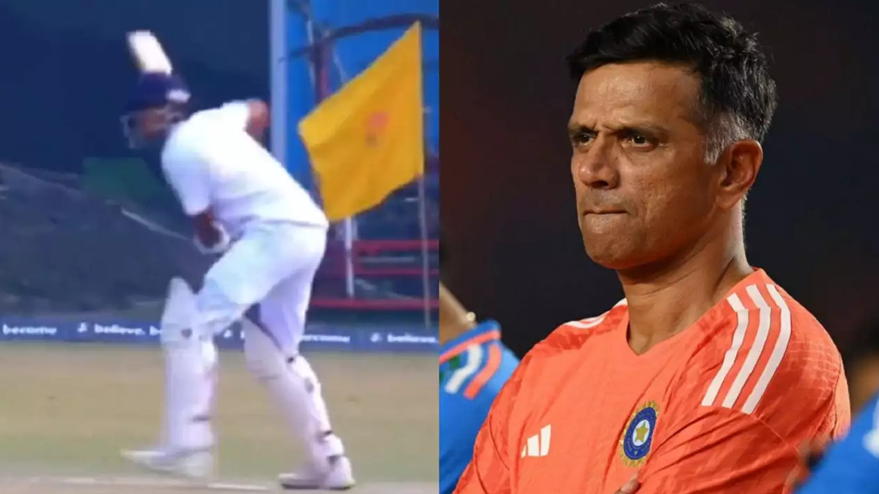 WATCH- Rahul Dravid’s son Samit scores a match-winning 98 for Karnataka against J&K