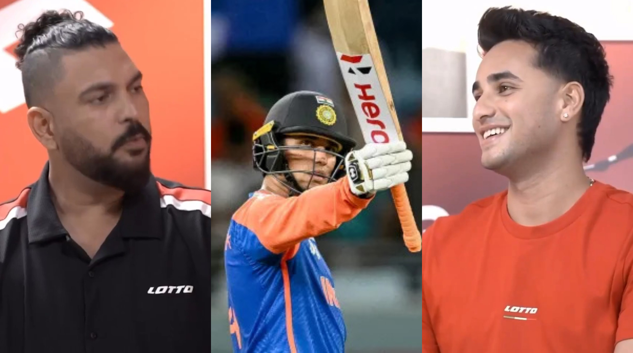 Yuvraj Singh joked about Abhishek Sharma's possessiveness about his bats | X