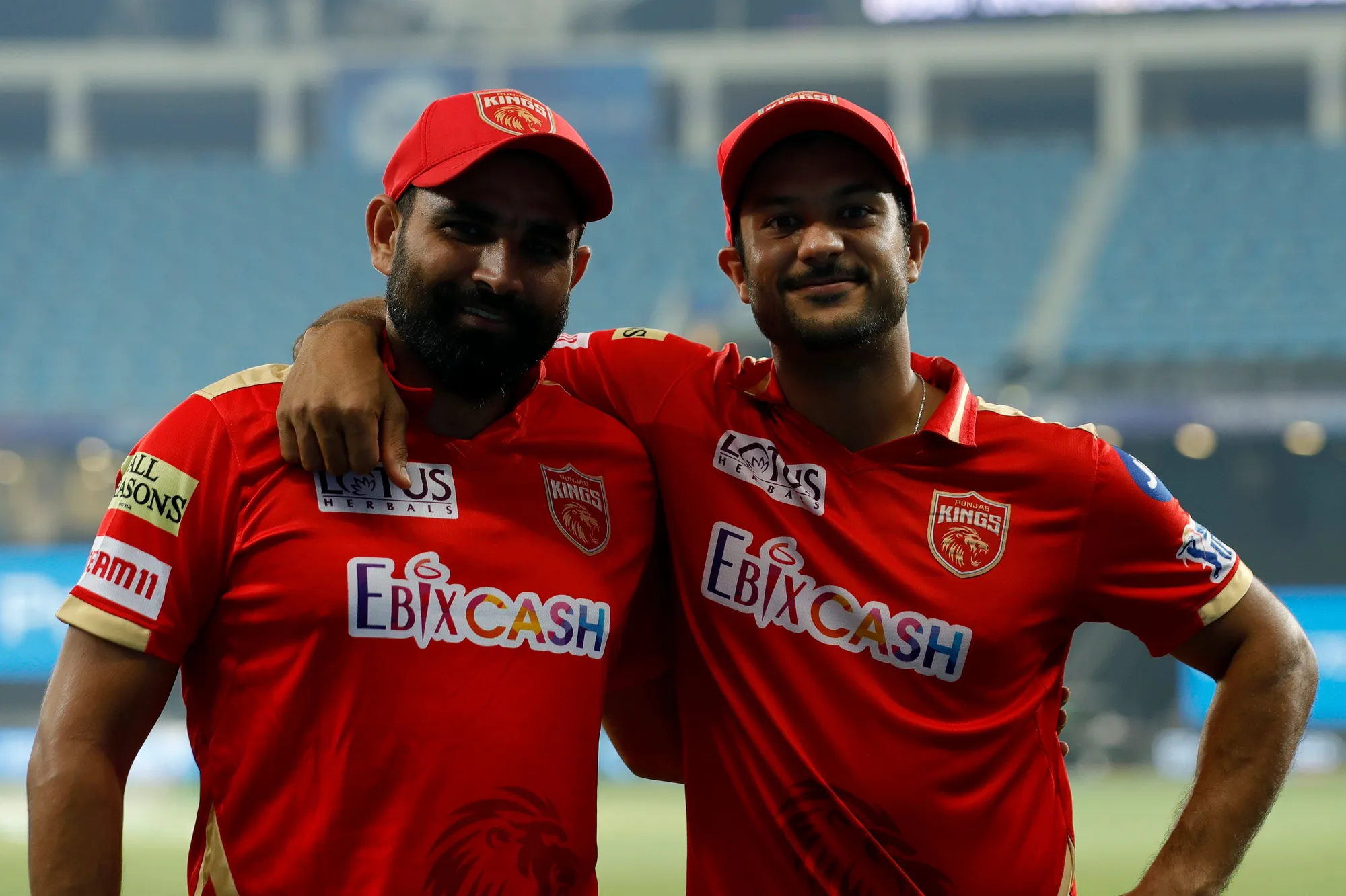 Mohammad Shami and Mayank Agarwal | PBKS Twitter