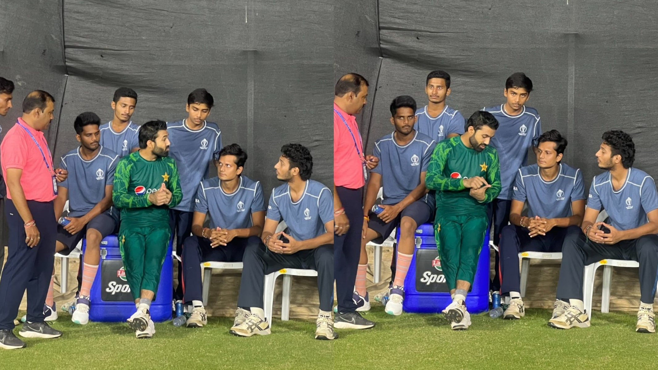 CWC 2023: WATCH- Mohammad Rizwan shares valuable tips with net bowlers in Ahmedabad before IND v PAK match