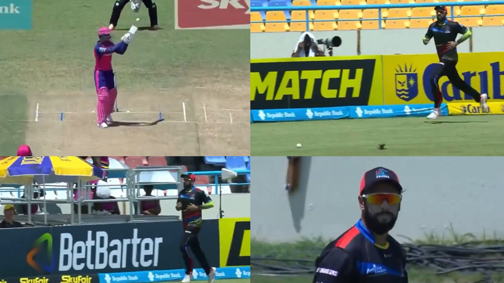 WATCH- Imad Wasim’s disappointing fielding effort on boundary during CPL 2024; Fans react angrily