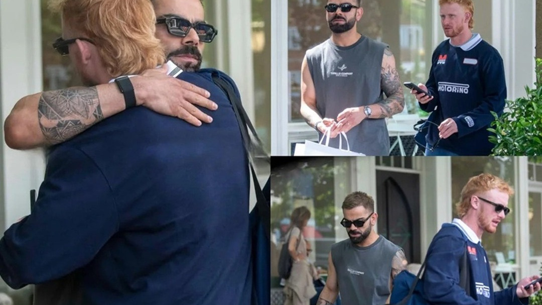 WATCH- Virat Kohli meets up RCB teammate Jordan Cox in London before his England Test debut