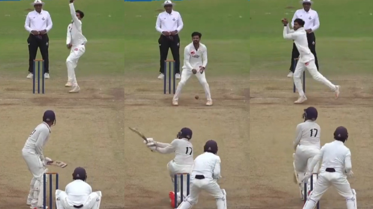 WATCH- Ruturaj Gaikwad dismissed batter after being hit for a six in ongoing Buchi Babu Tournament