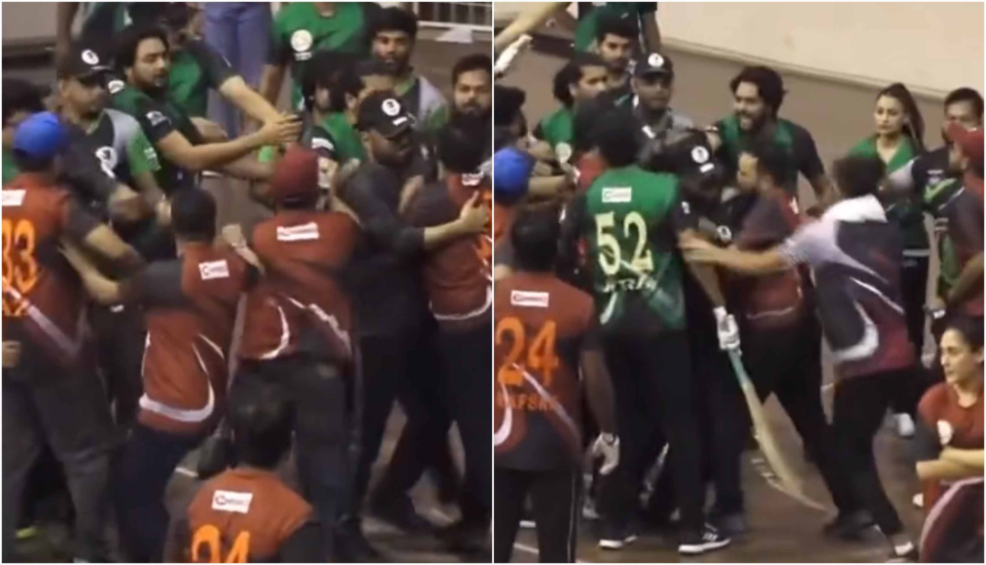 Ugly scenes were witnessed during a friendly match | Screengrab