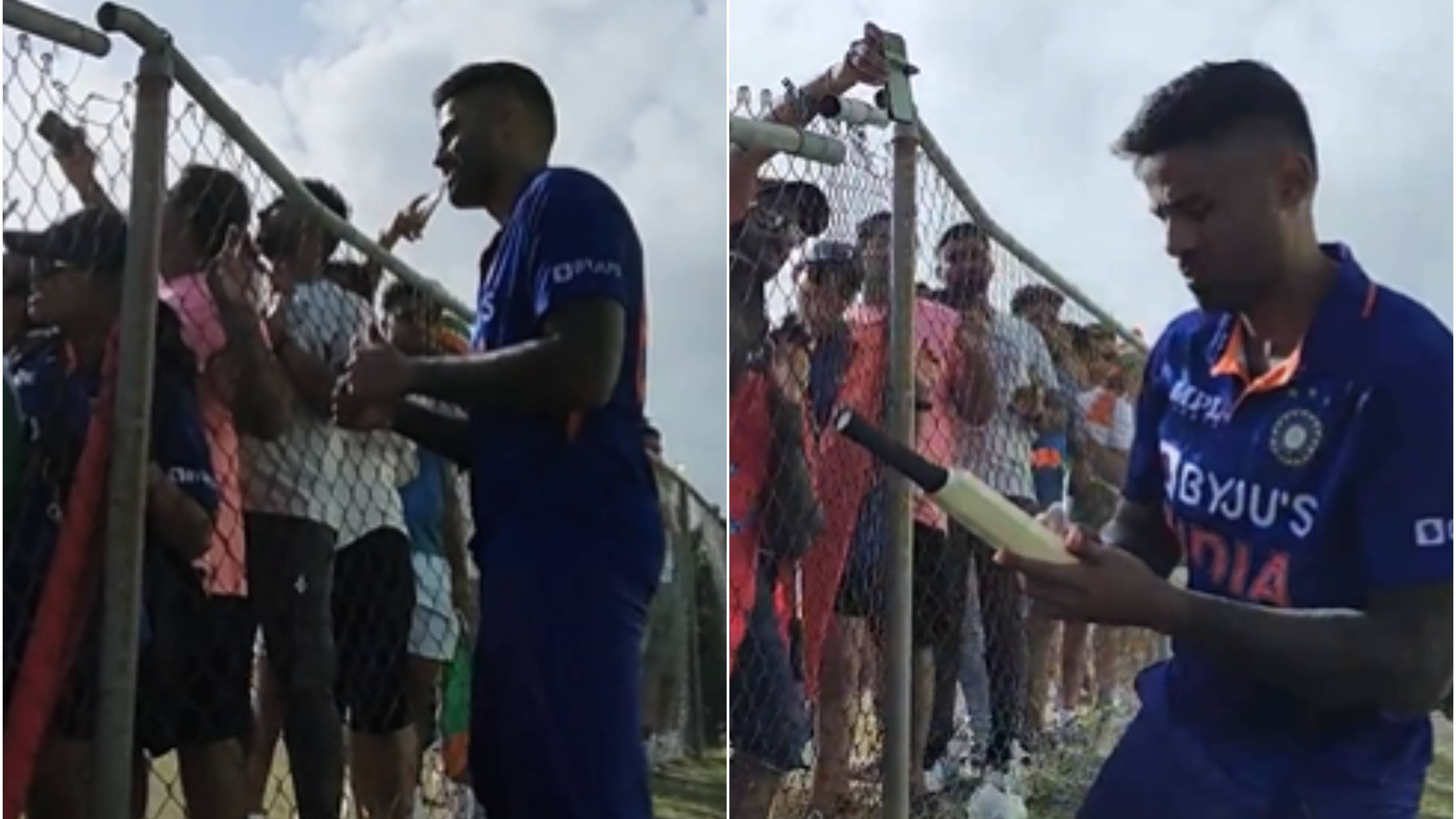 WI v IND 2022: WATCH – “Heartwarming gesture”, Suryakumar Yadav interacts with fans and signs autographs