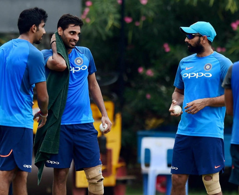 Bumrah, Bhuvneshwar and Shami might be the 1st choice pacers for India | AFP