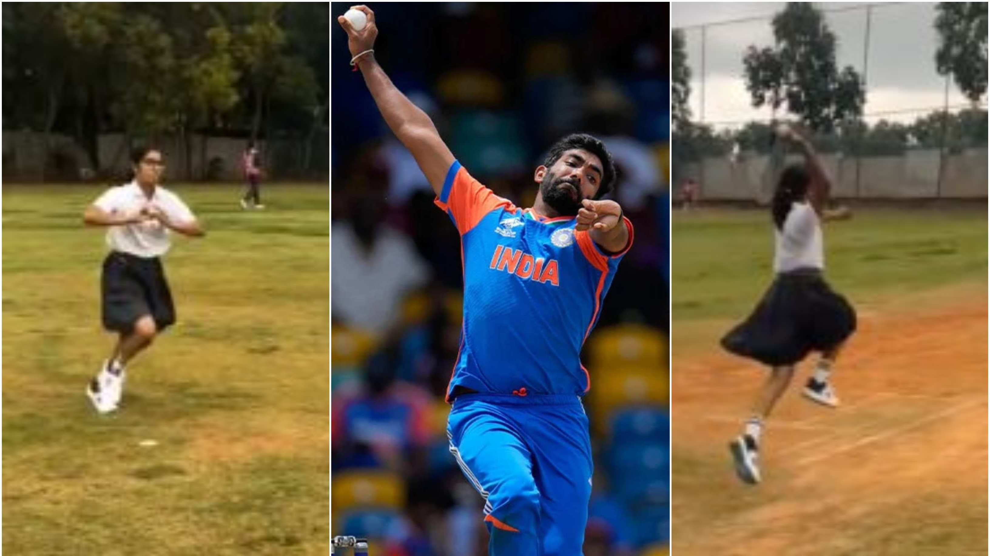 WATCH: Young girl imitates Jasprit Bumrah’s distinctive bowling action; video goes viral