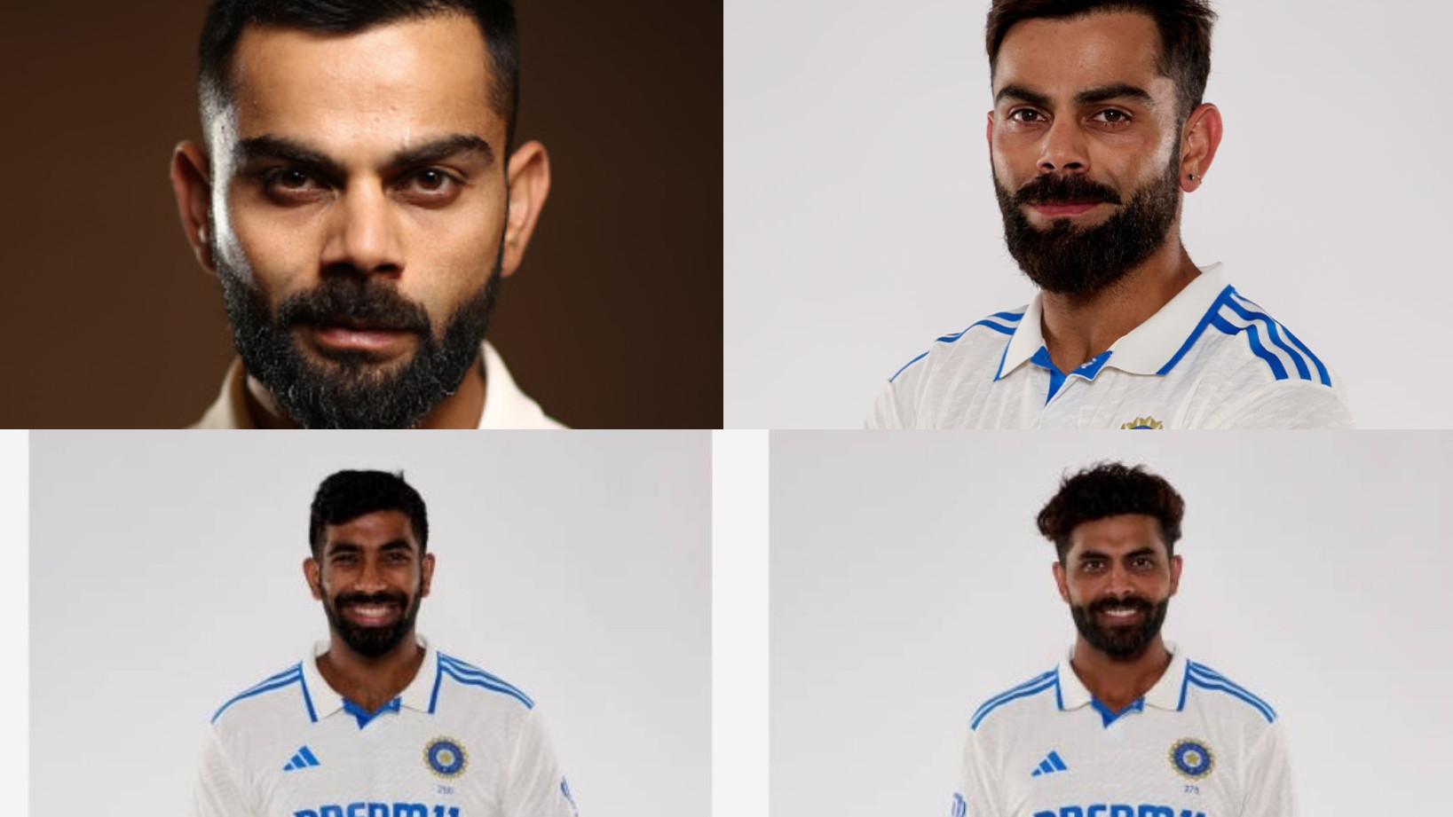 'BGT ka photoshoot hai ya Aadhar card?’- Fans disappointed with Indian players' head shots; feel Kohli's photos missing 2018 aura