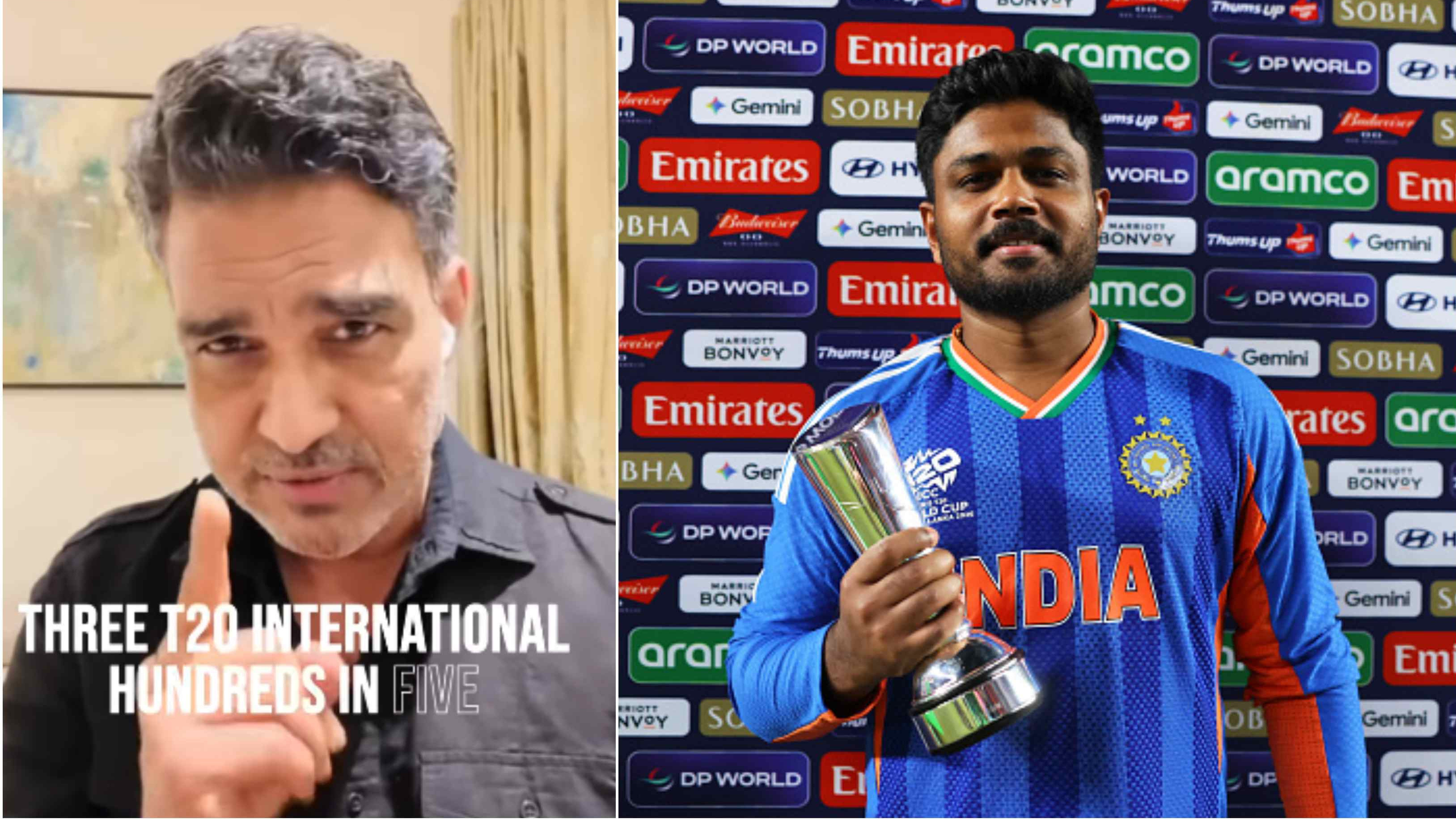 WATCH: “Because Gill played well in Test…,” Manjrekar calls out unfair treatment of India’s T20 World Cup hero Sanju Samson
