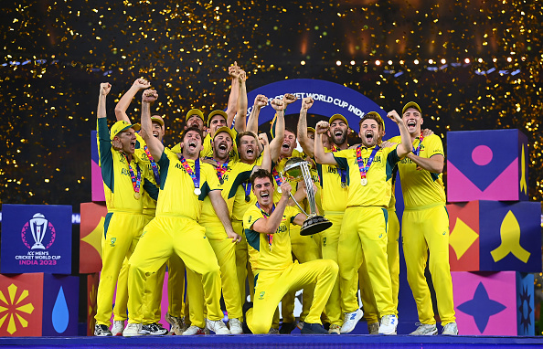 Australia celebrates World Cup win | Getty Images