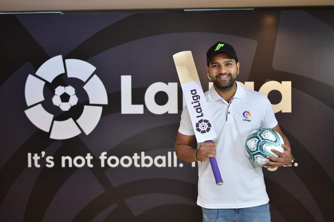 Rohit Sharma as La Liga ambassador | Twitter