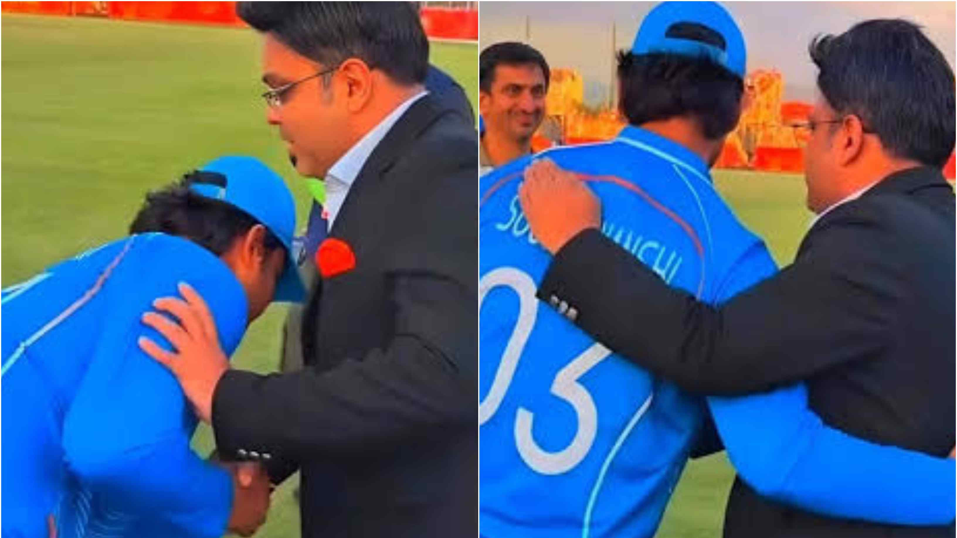 WATCH: Vaibhav Sooryavanshi touches ICC chairman Jay Shah's feet after Team India clinch gold medal at Asian Games 2026