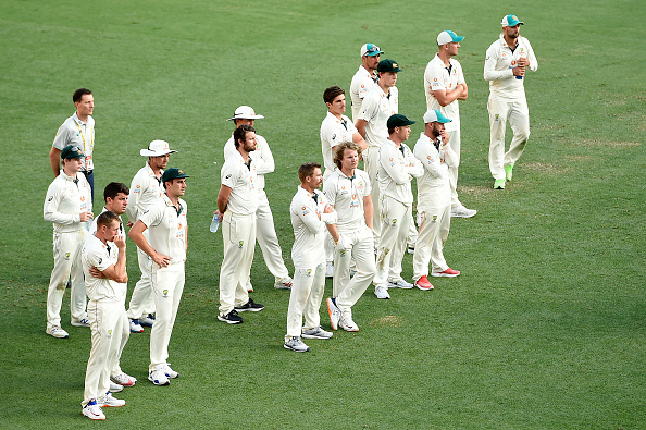 Australian players looked dejected after losing Test series to India | Getty Images