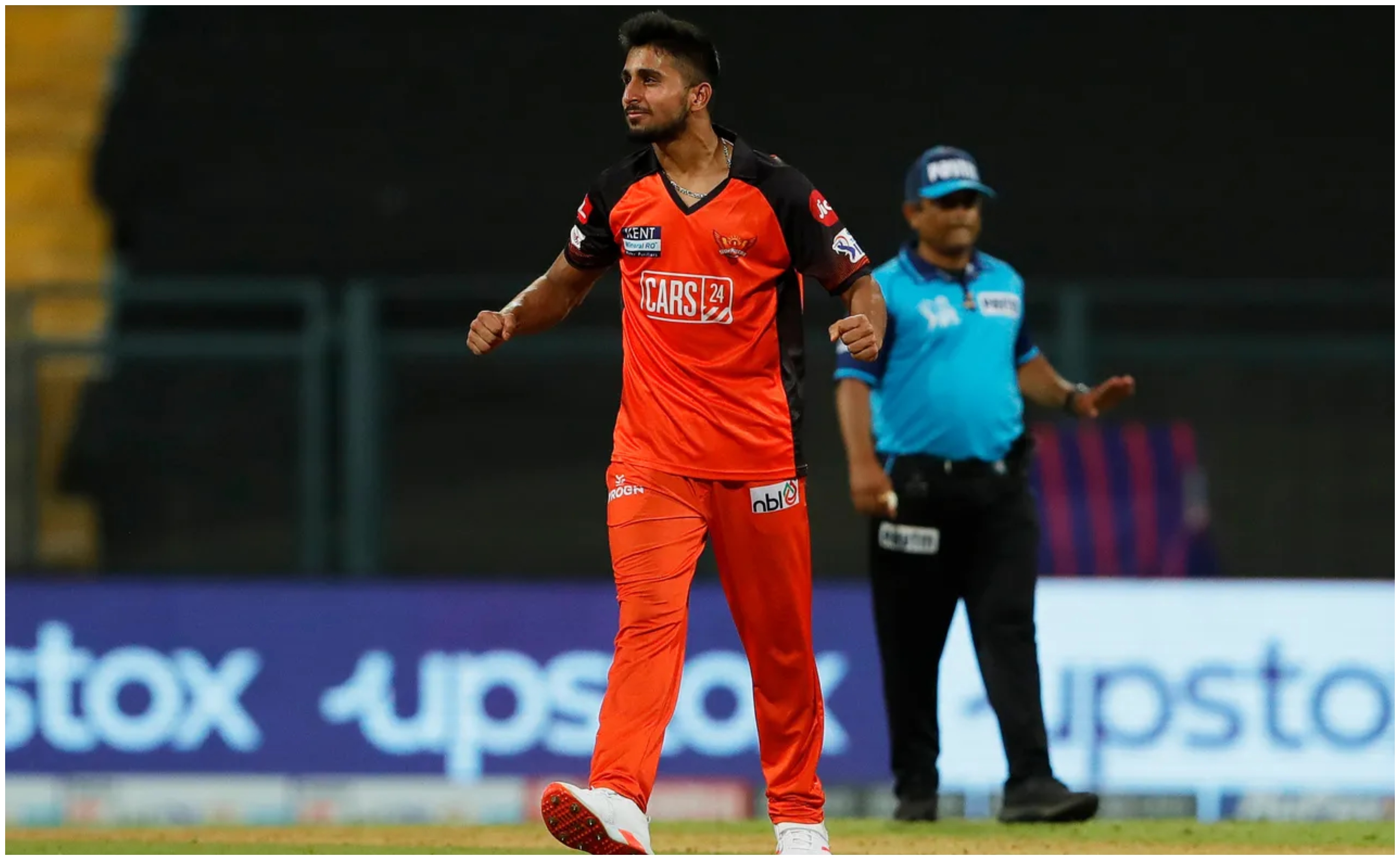 Umran Malik returned with the figures of 3 for 23 in his three overs | BCCI/IPL