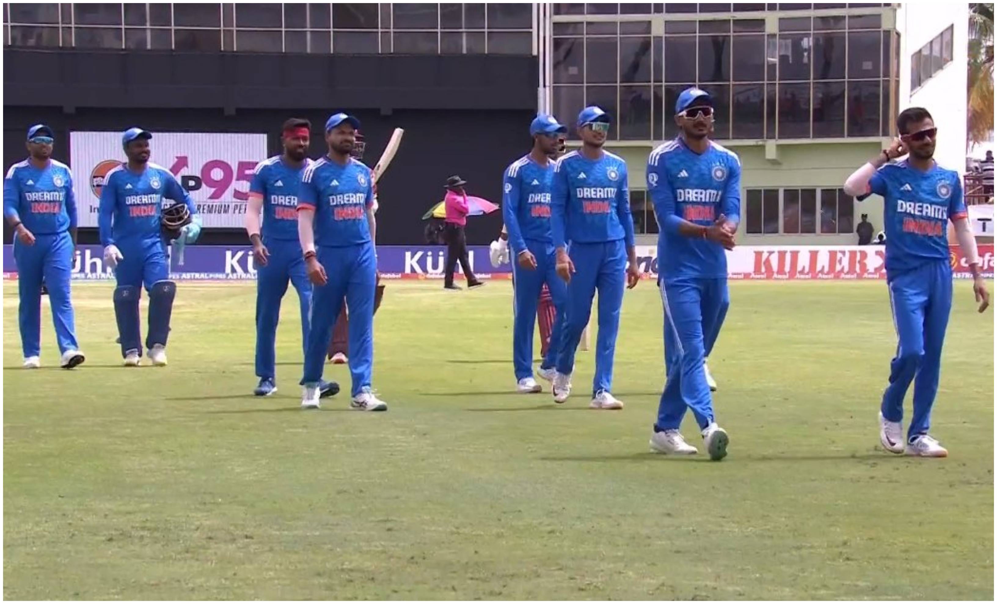 India players leaving the field | FanCode/Screengrab