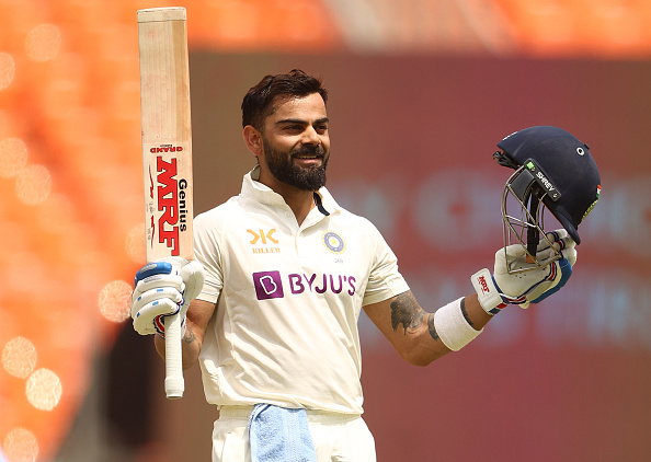 Virat Kohli scored his 28th Test and 75th international century in Ahmedabad Test | Getty