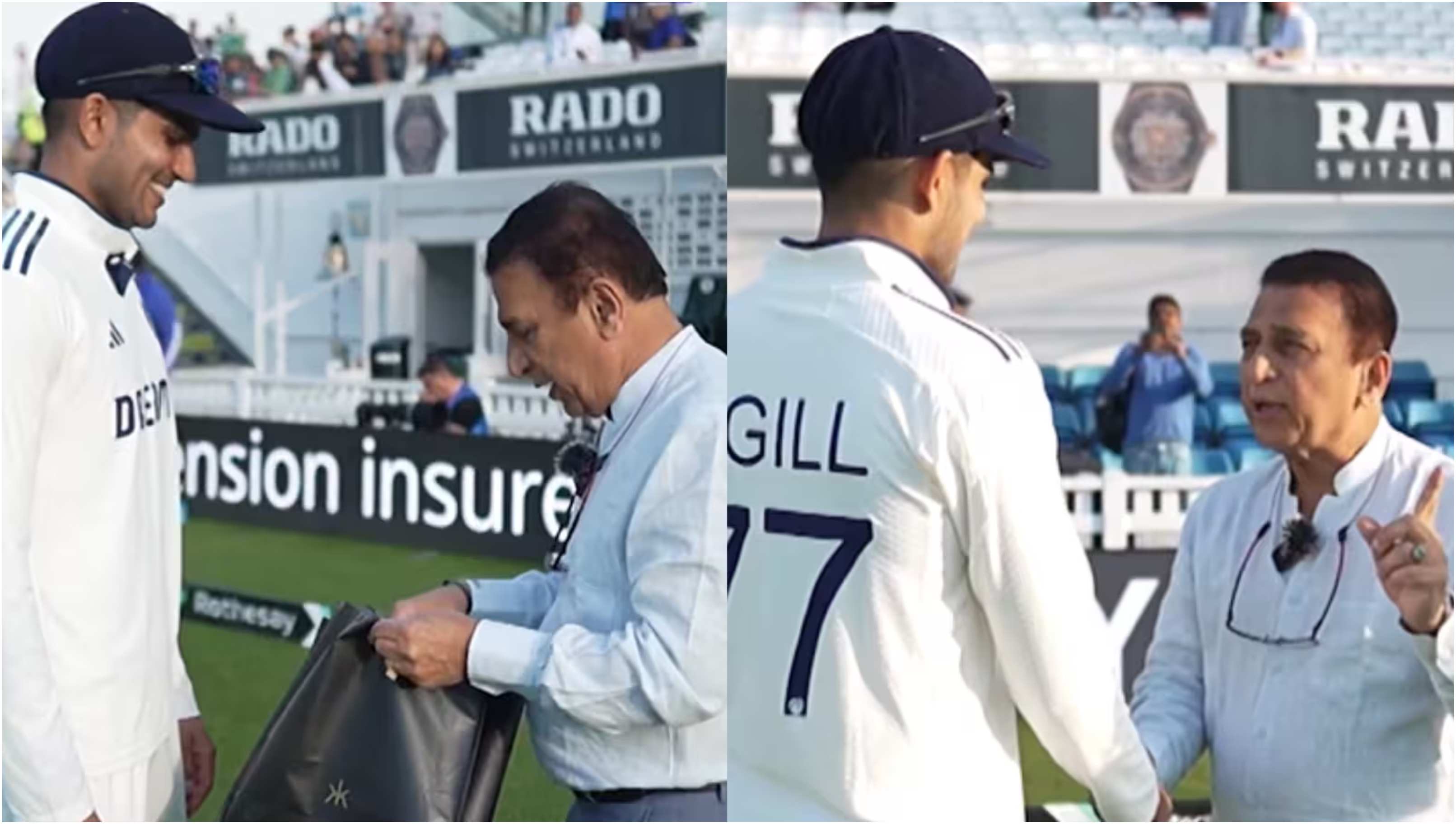 Shubman Gill and Sunil Gavaskar | Sony Sports