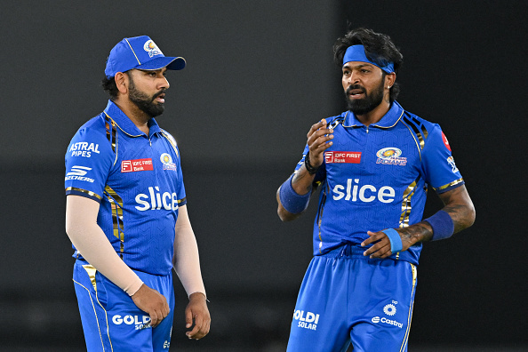 Hardik Pandya and Rohit Sharma | Getty