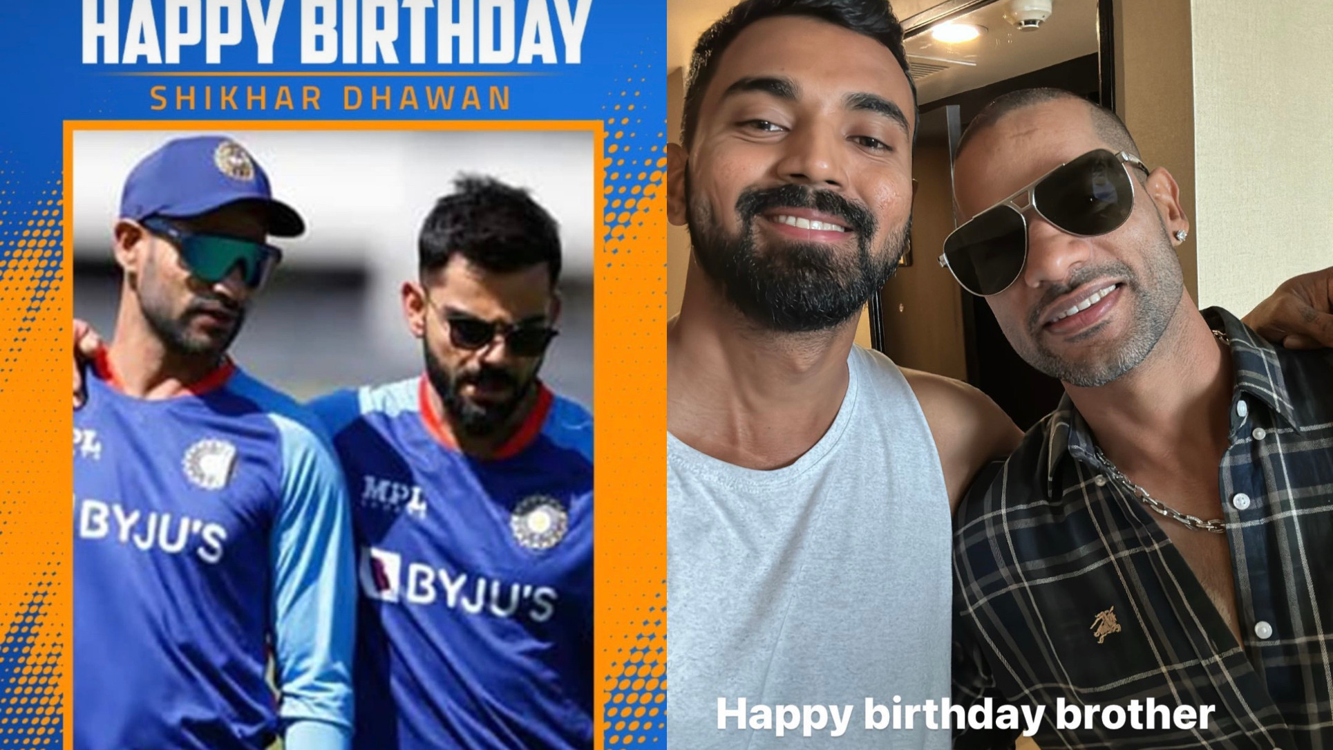 Shikhar Dhawan celebrates his 37th birthday and receives wishes from Indian cricket fraternity