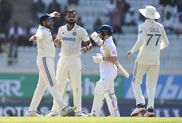 Akash Deep his Test debut for India against England earlier this year | Getty