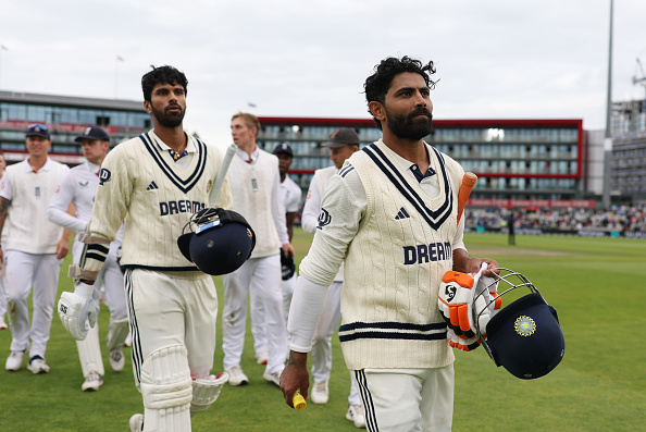 Washington Sundar and Ravindra Jadeja added 203* runs | Getty