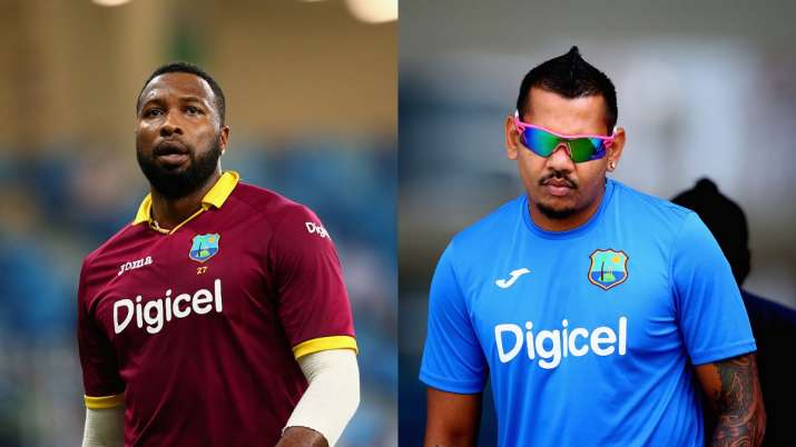 Kieron Pollard and Sunil Narine | Getty Images