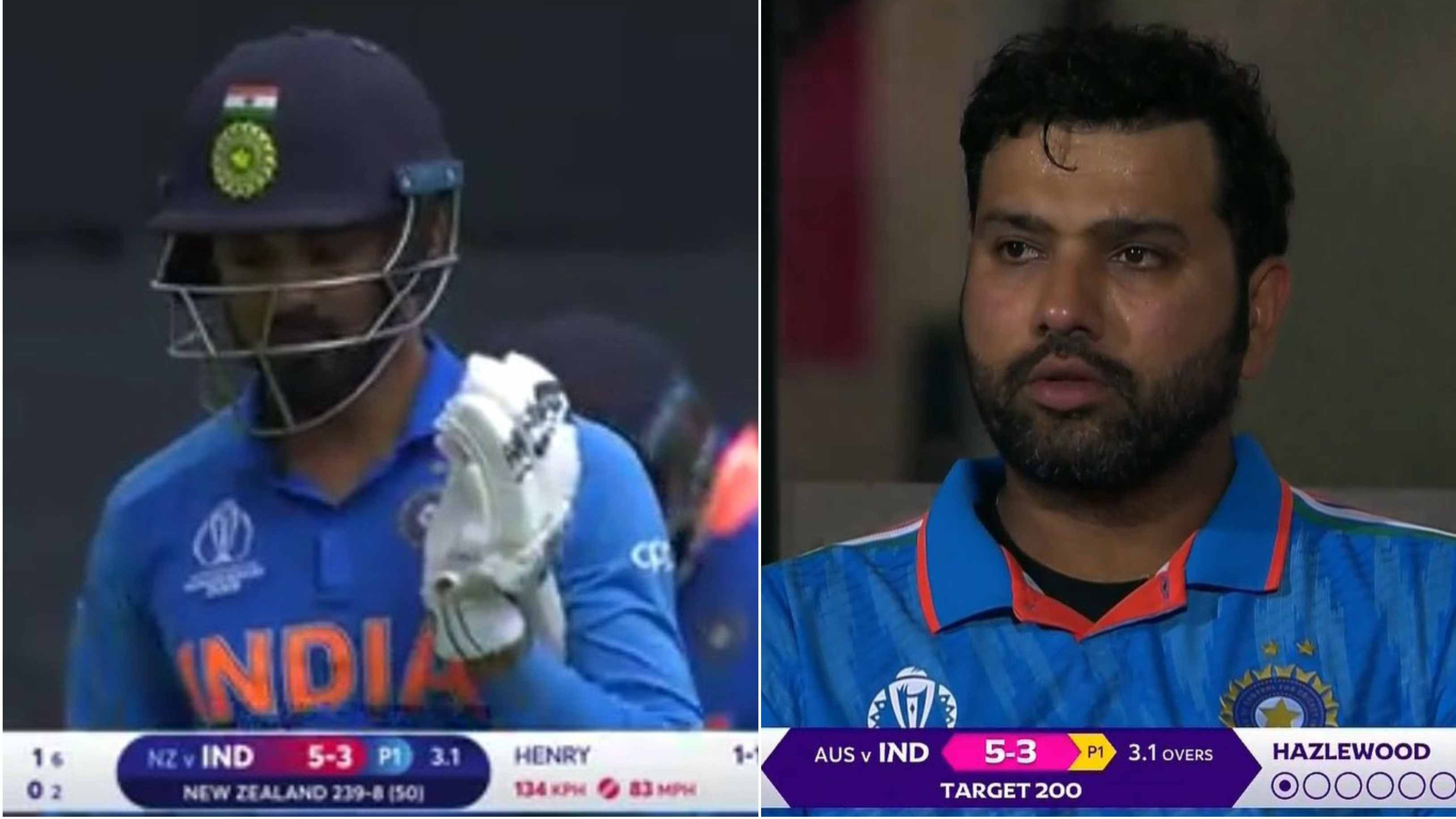 CWC 2023: Fans reminded of 2019 World Cup semi-final scorecard after Australia reduce India to 2/3 at Chepauk