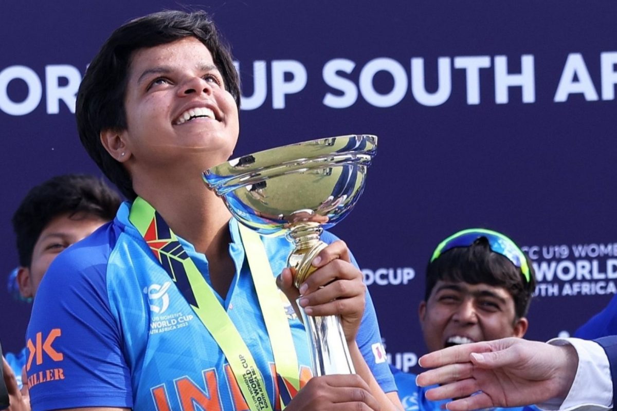 Shafali Verma started 2023 by winning the U19 T20 trophy for India | Getty