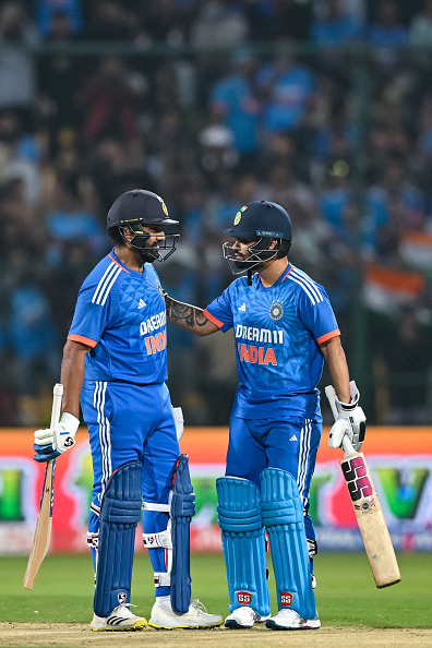 Rohit and Rinku added 190* runs for 5th wicket, highest partnership by India in T20Is | Getty