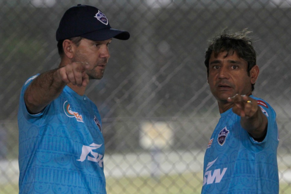 Ricky Ponting and Vijay Dahiya (Source: Delhi Capitals)