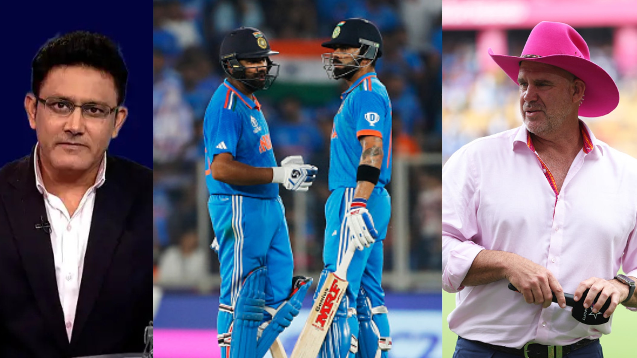 CWC 2023: Rohit Sharma and Virat Kohli amongst 5 Indians in Anil Kumble and Matthew Hayden’s team of the tournament