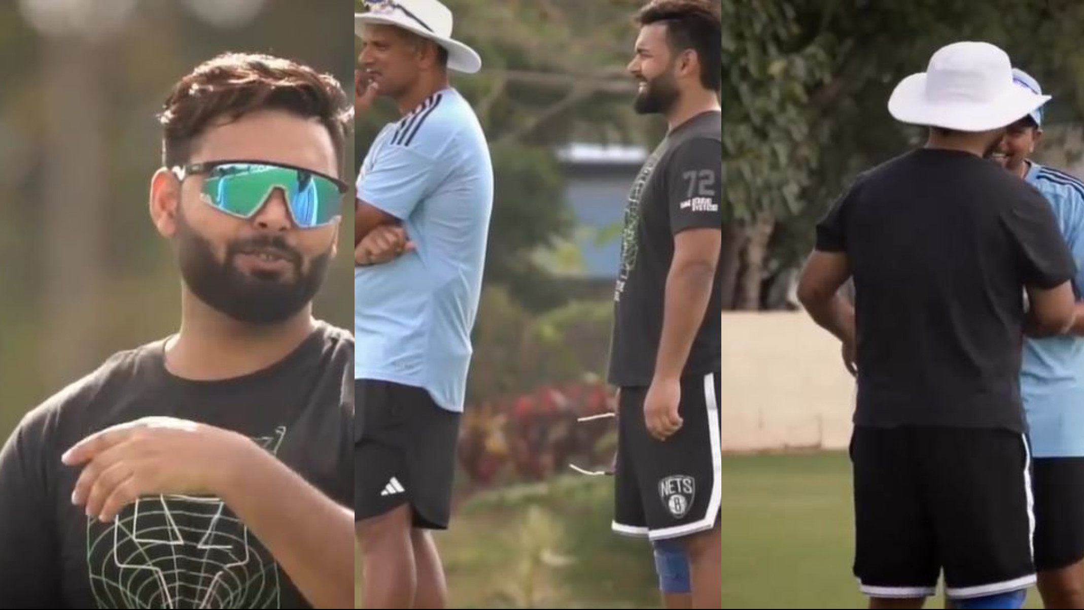 WATCH- Rishabh Pant pays visit to Indian players in Alur camp