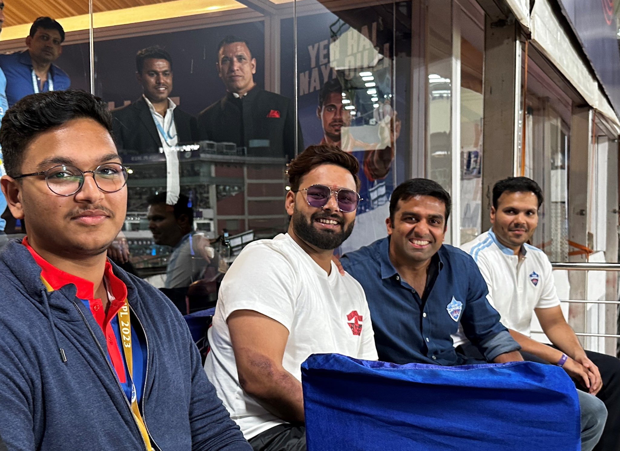 Rishabh Pant with DC co-owner Parth Jindal | DC Twitter