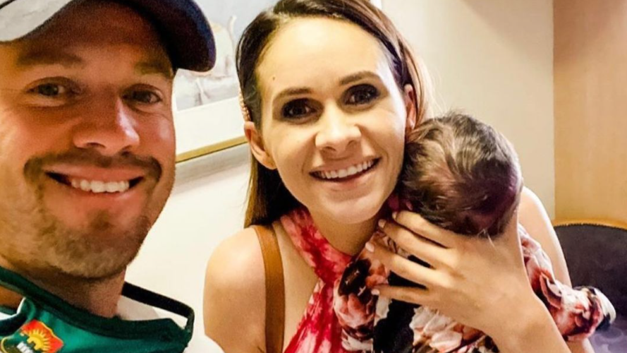 AB de Villiers and Danielle welcome a baby girl; their third child together