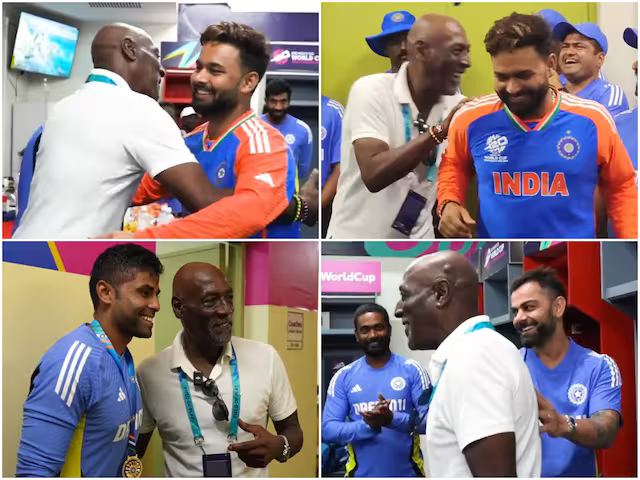 Sir Viv Richards with the indian team | BCCI